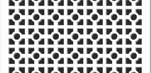 Perfonet White Arizona Perforated Panels FSC® Certiifed Perforated MDF Panels