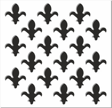 Perfonet White Fleur De Lys Perforated Panels - FSC® Certified Perforated MDF Panels